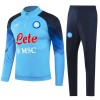 SSC Neapel Quarter Zip Sweatshirts Anzüge Suit 2023-24 Blaue Für Herren